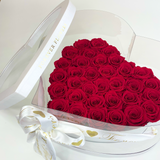 Aubrey Double Boxed Grandiose Heart (29-35 Preserved Roses)
