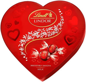 200g Lindt Lindor Red Heart Shape Chocolate Box