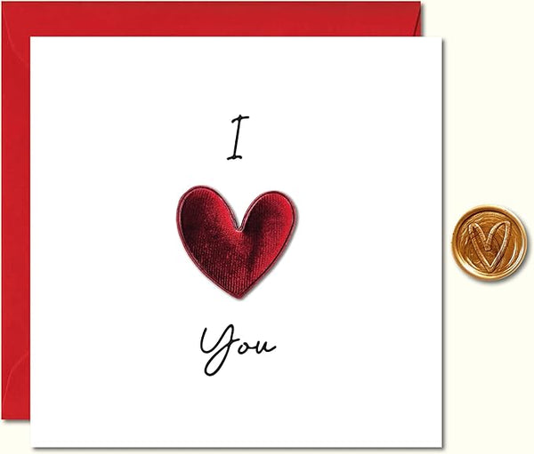 3D Valentine's Card with Luxury Wax Seal and Envelope ♥️ Valentine's Day ♥️