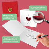 3D Valentine's Card with Luxury Wax Seal and Envelope ♥️ Valentine's Day ♥️