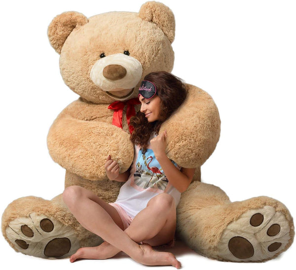 Big teddy bear clearance with flowers