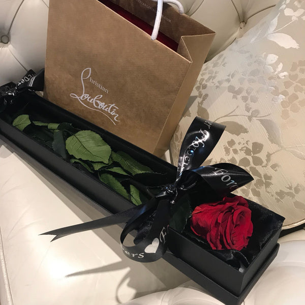 Red 'Infinity' 30cm Long Stem Preserved Rose -🎀 Galentine's Day Collection