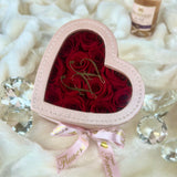 'Bella Notte' Pink Leather Heart