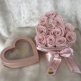 'Bella Notte' Pink Leather Heart