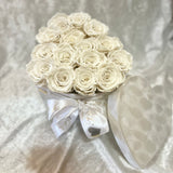 Aubrey Medium Heart Box - Preserved Roses - Forever Flowers UK
