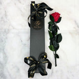 30cm Single Preserved Rose Stem with Gift Box