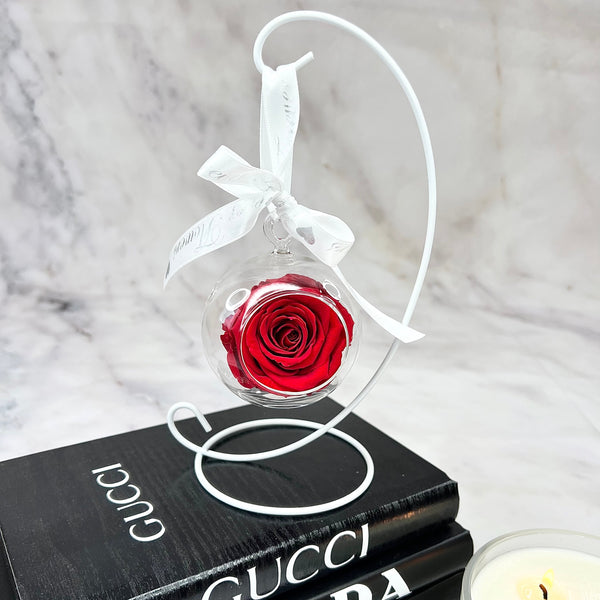 Red Rose 'Suspended Rose Pendant' Set -🎀 Galentine's Day Collection