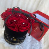 Black Luxe Red Roses - Mother's Day Collection