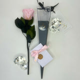 Single Long Life Rose in a Bartizan Box