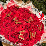 'Camelot Infini Fausse' LARGE Bouquet - Artificial Silk (Faux Flowers