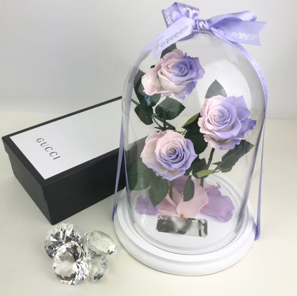 Forever Flowers © Speciality Glass Dome LARGE - Mother's Day Collection