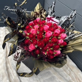 'Love in Colour' Silk Handtied Rose Bouquet - BLACK FRIDAY SALE