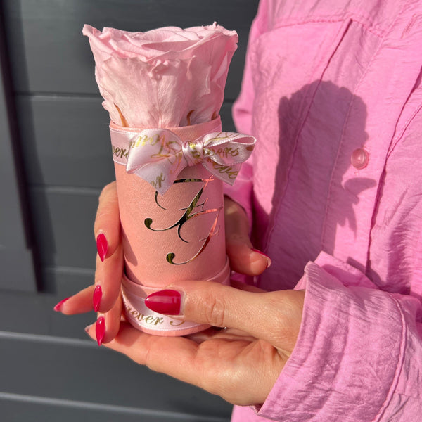 Pink 'Petit Fleur' Single Preserved Single Rose Mini Box -🎀 Galentine's Day Collection