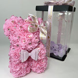 'Pink Twinkle Bear' 25cm Foam Rose Teddy Bear With Gift Box - BLACK FRIDAY SALE
