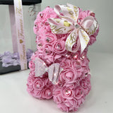 'Pink Twinkle Bear' 25cm Foam Rose Teddy Bear With Gift Box - BLACK FRIDAY SALE
