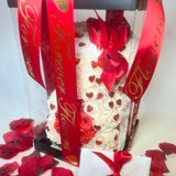 Twinkle Bear White with Red Hearts 25cm - Sale