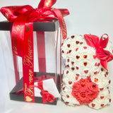 Twinkle Bear White with Red Hearts 25cm - Sale