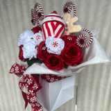 Candy Cane Cupcake Christmas Bouquet - Black Friday Sale