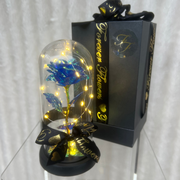 Beauty & The Beast Blue Light up Rose - Black Friday Sale