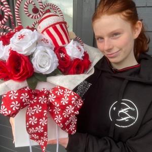 Candy Cane Cupcake Christmas Bouquet - Black Friday Sale