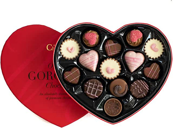 Red Heart Premium Chocolate Box (Red)