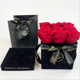 Carré Parfait Velvet Cube (9 Preserved Rose Box)