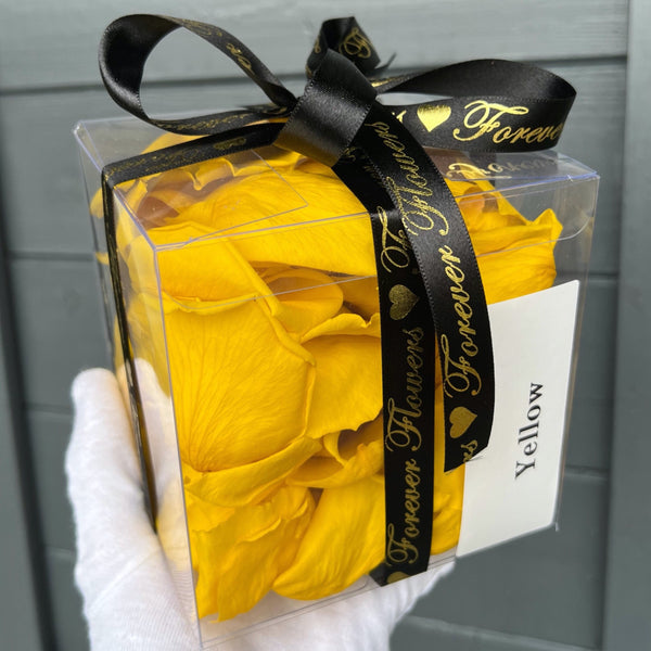 Box of Loose Preserved Petals in (Yellow)