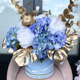 'Serendipity' Boxed Artificial Silk (Faux Flowers) Boxed Bouquet