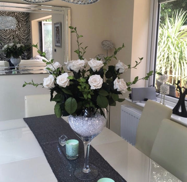 'Fantasia' Preserved Arrangement Glass Vase Set