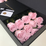 'Sloane' 24 Roses in a Case - Preserved Roses