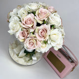 Pink & Cream Rose Bubble Vase - Mother's Day Collection