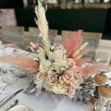 'Pamper Me' Pink & Silver Pampas Arrangement (#1) - Ready Made Collection