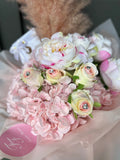 'Dream Big' Pampas & Artificial Silk (and Dried) Faux Flower Bouquet