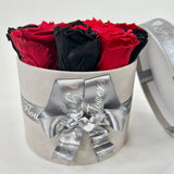 'Check Mate' Black & Red Rose Box - Ready Made Collection