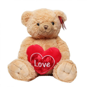 Snuggles 'Love' Brown 25cm Teddy Bear