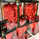 ‘Hearts Desire’ Light Up Heart Red  <Gifts Under £100> ♥️ Valentine's Day♥️ - Forever Flowers UK