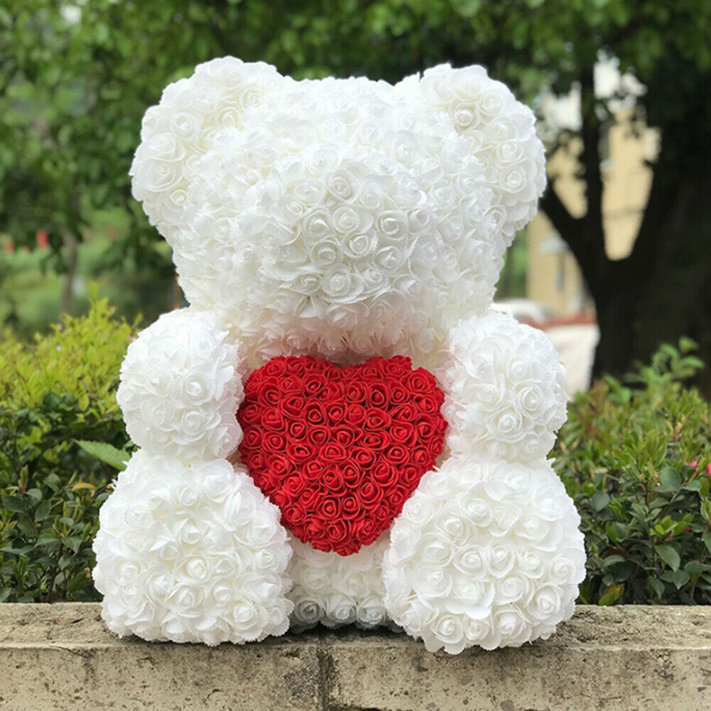 Rose Teddy Bears SMALL LARGE Foam Roses Forever Flowers UK